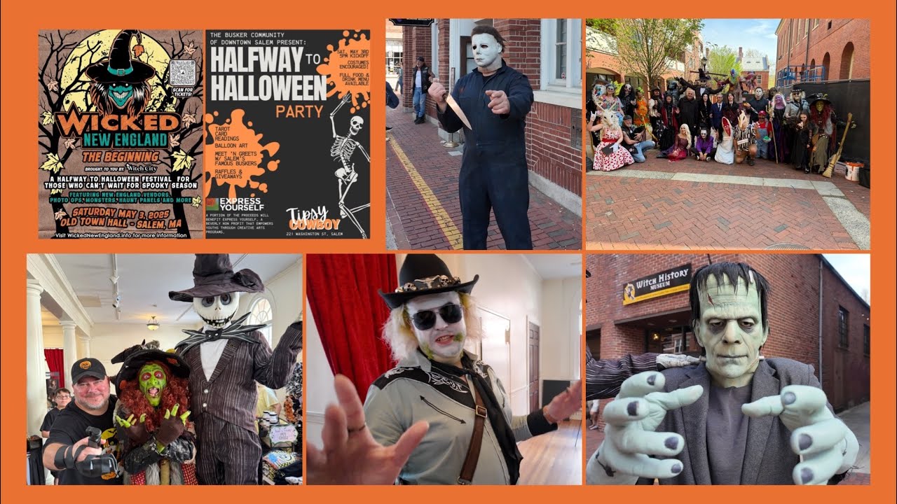 Wicked New England: Halfway To Halloween In Salem Massachusetts -4K- D Tour 364 5/3/25