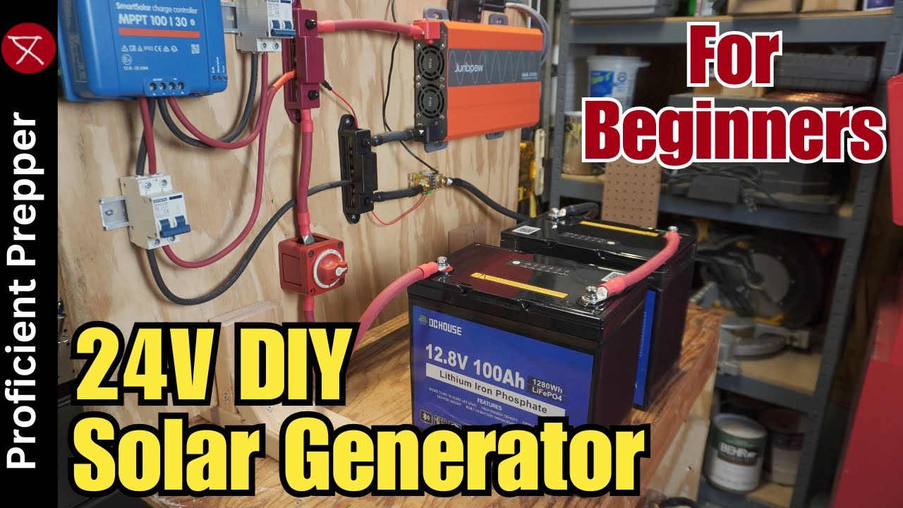 24V DIY Off-Grid Solar Generator Build For Beginners