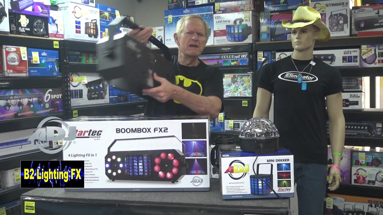 REVIEW of the ADJ BOOMBOX FX2 - Dance light for weekend parties or DJ's
