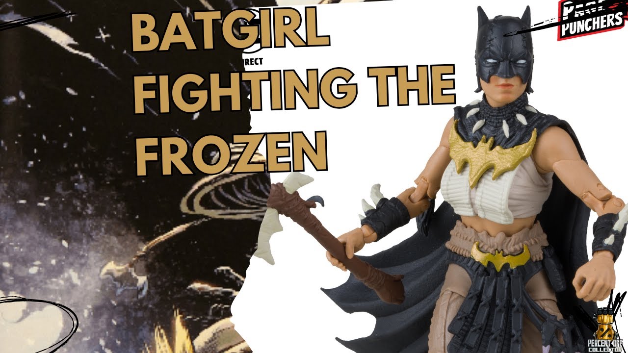 Batman Fighting the Frozen Page Punchers Batgirl