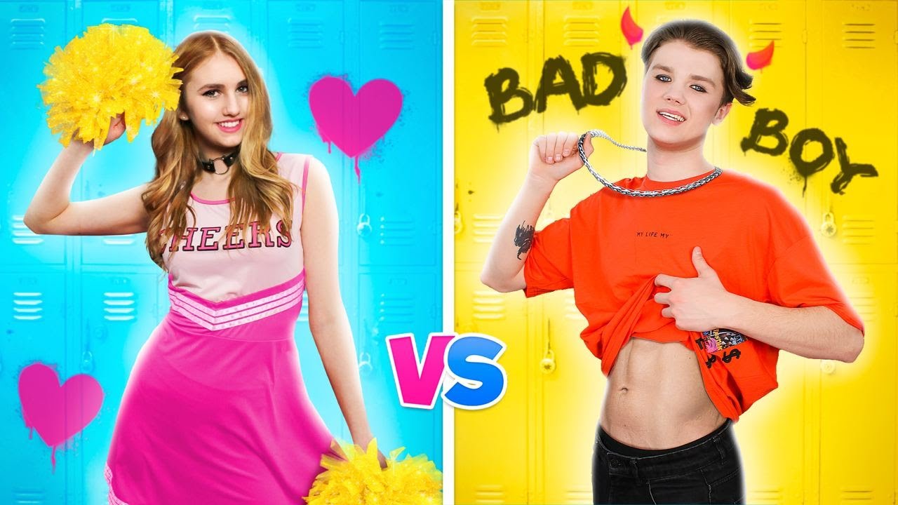 Good Girl VS Bad Boy || Popular VS Unpopular Guy in Jail