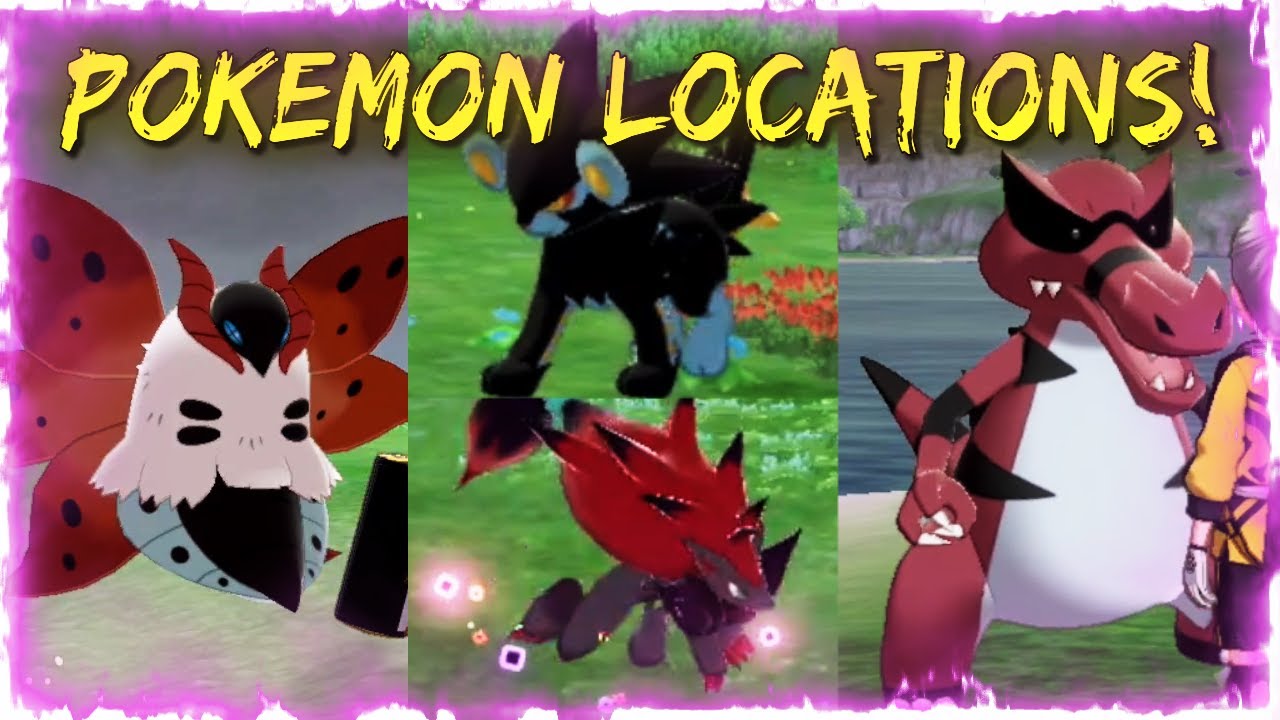 Where To Find Shinx & MORE Popular Pokemon Locations! Pokemon Sword and Shield Isle of Armor DLC!