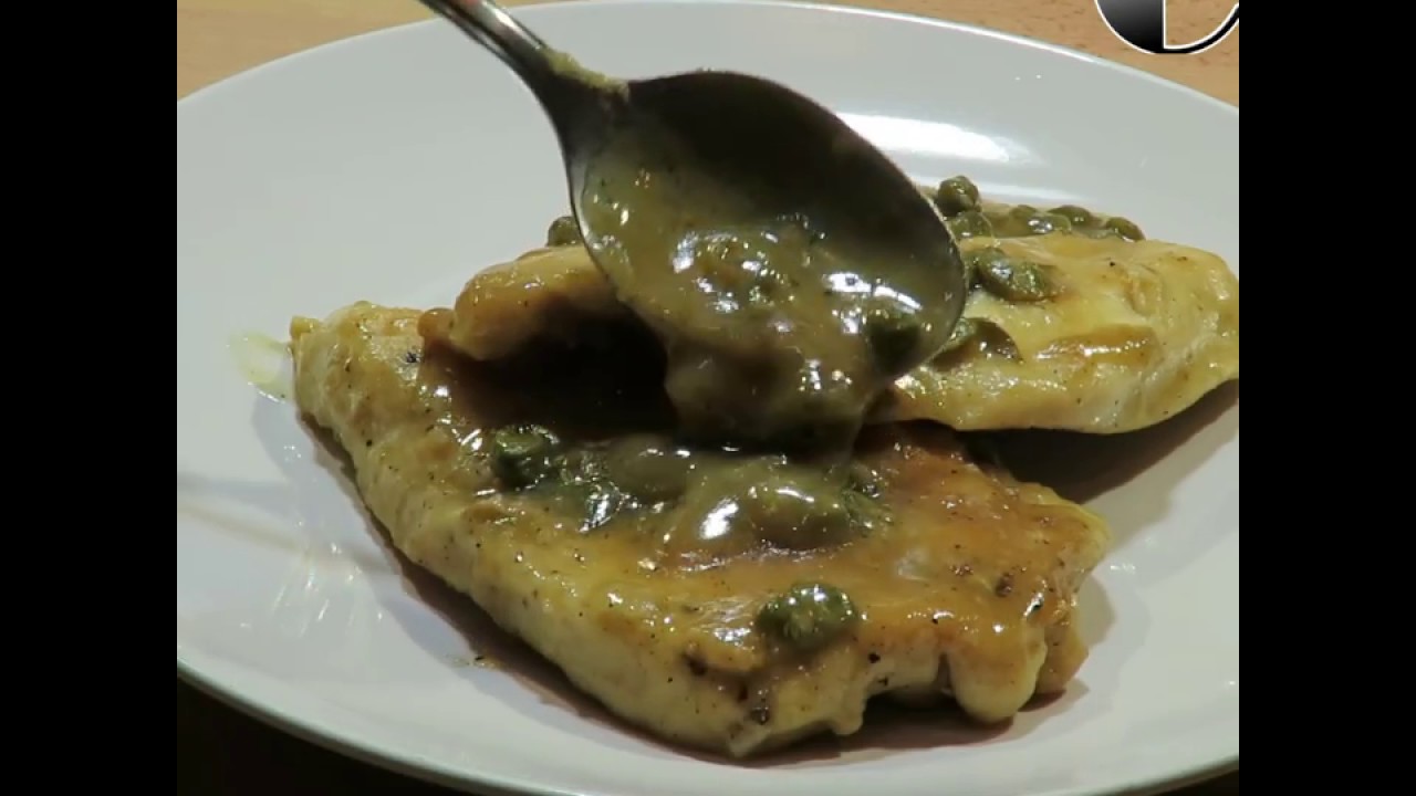 Pechugas de pollo en salsa de alcaparras