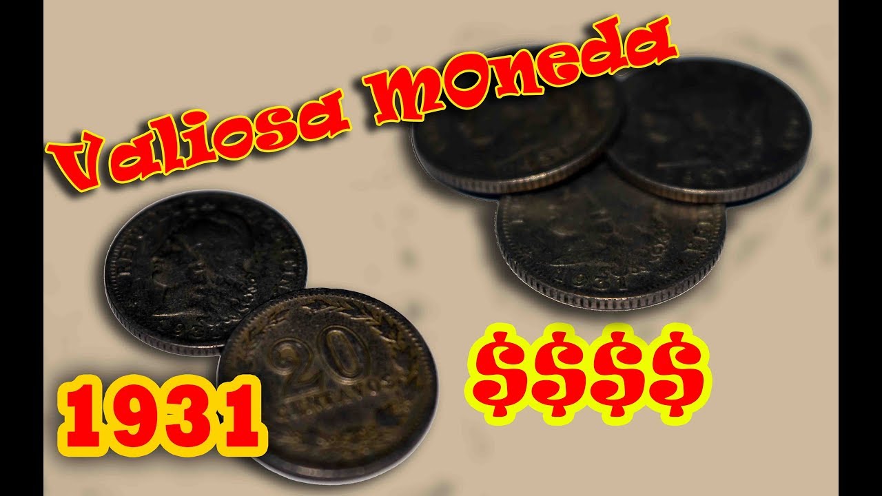 VALIOSA moneda de Argentina 1931