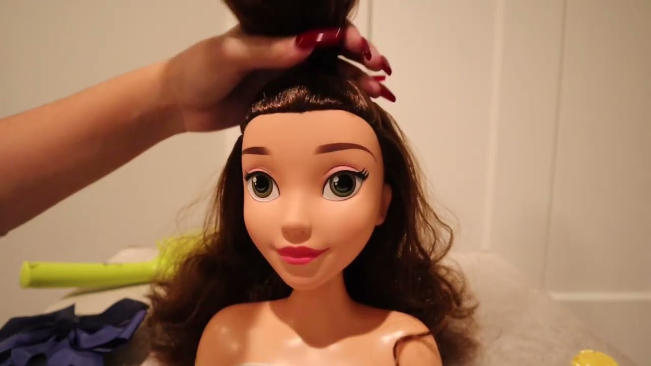 ASMR Variety Hairstyling on Doll Head, Brushing & Hair Combing😴💆🏻‍♀️