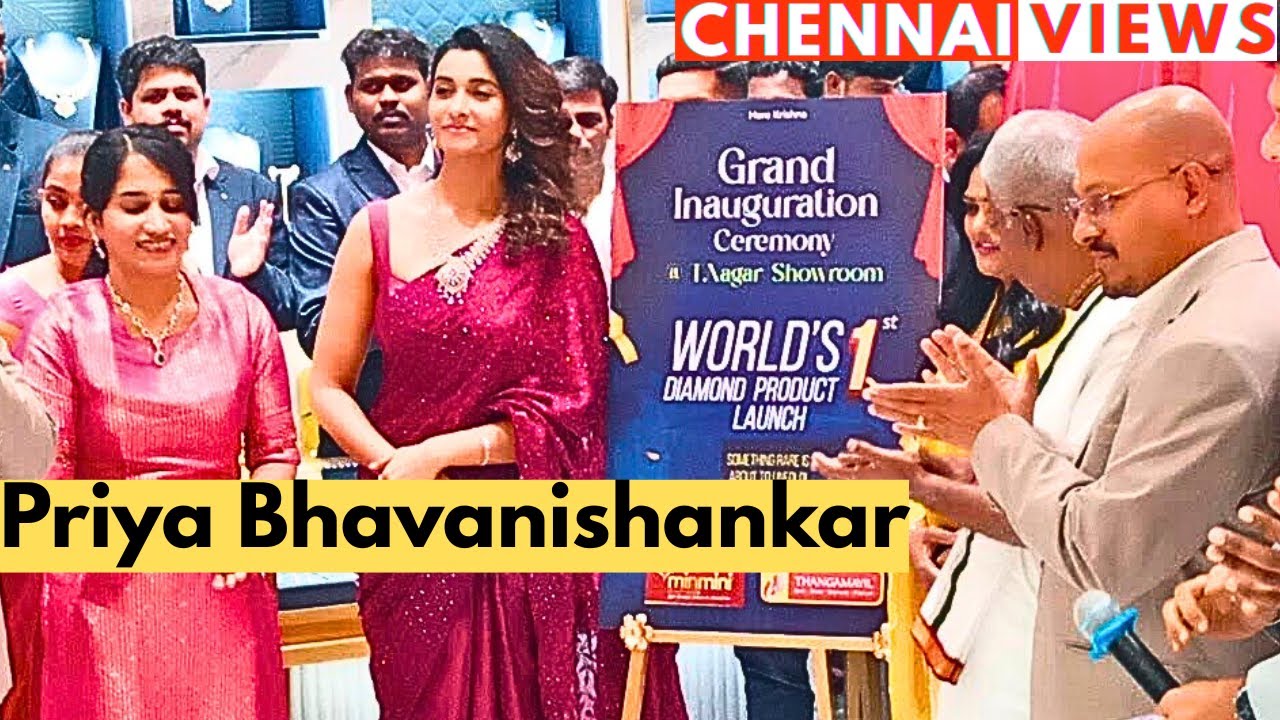 Priya Bhavanishankar Launched Thangamyil Jewellery World's First Diamond Product Launch Chennai