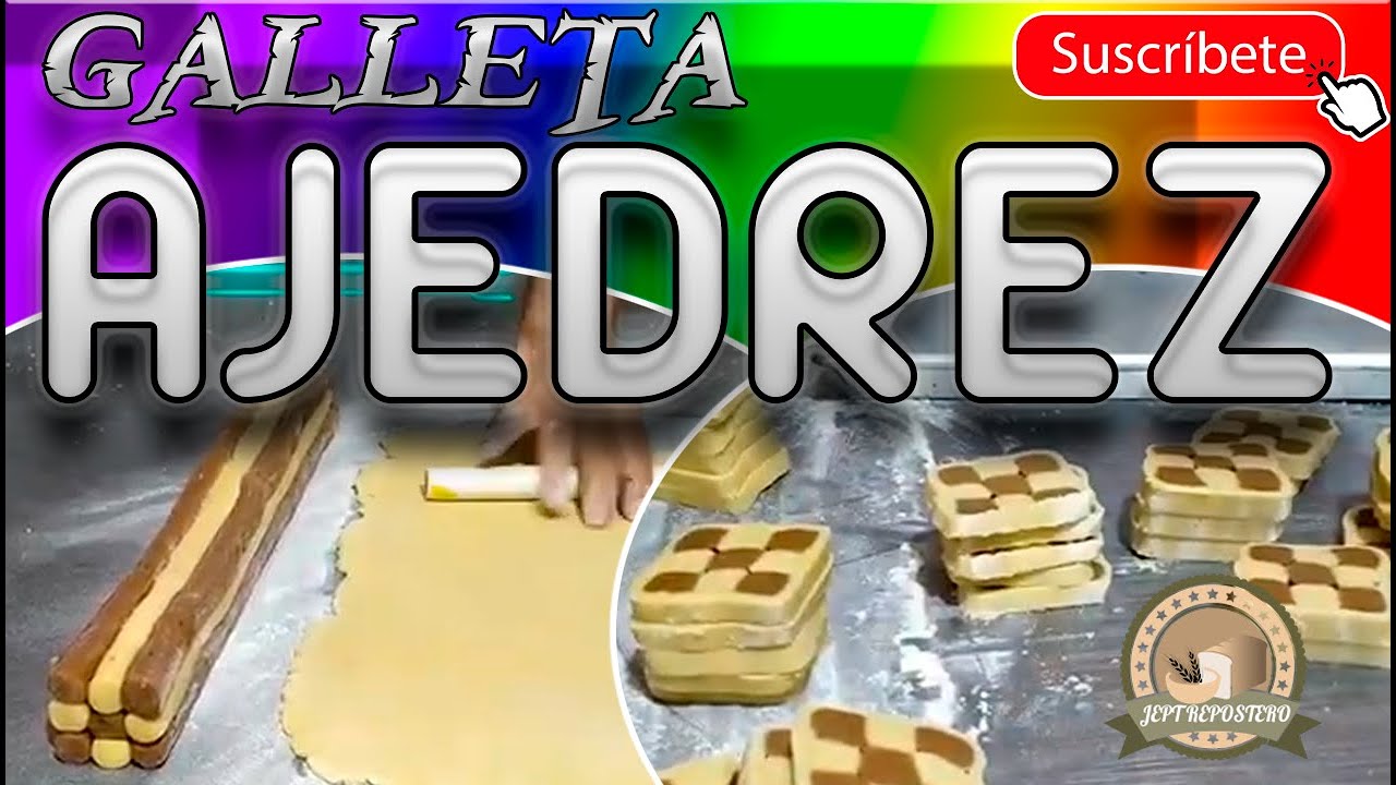 COMO HACER GALLETAS DE AJEDREZ