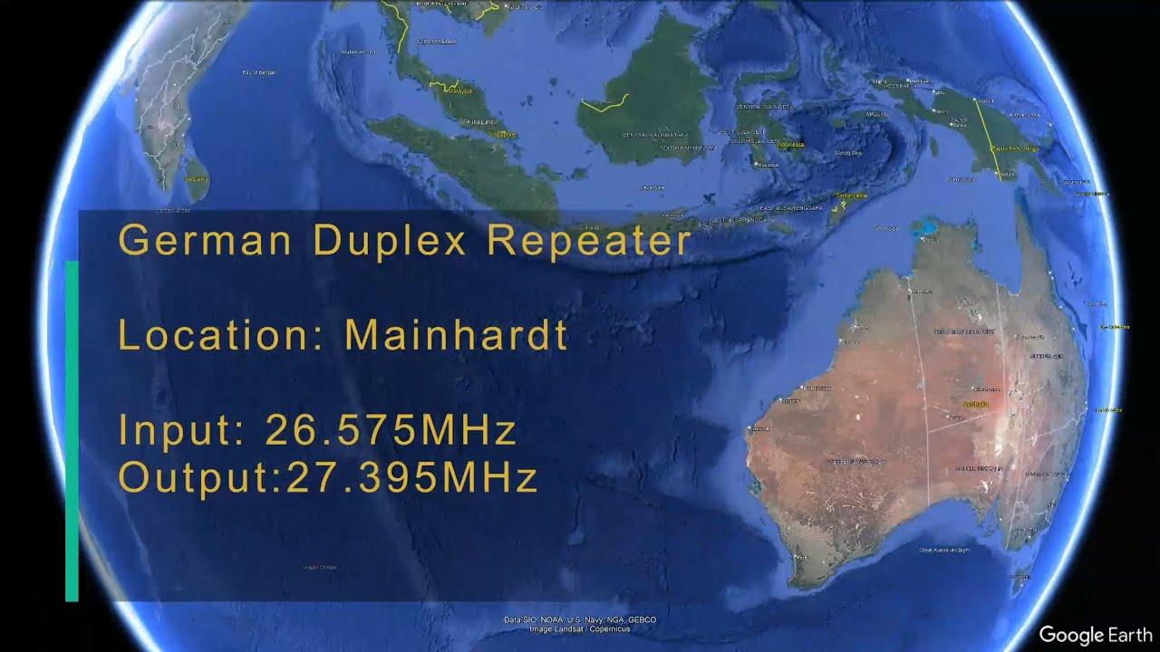 German Duplex Repeater. 27.395/26.575MHz heard in Australia  29/11/24