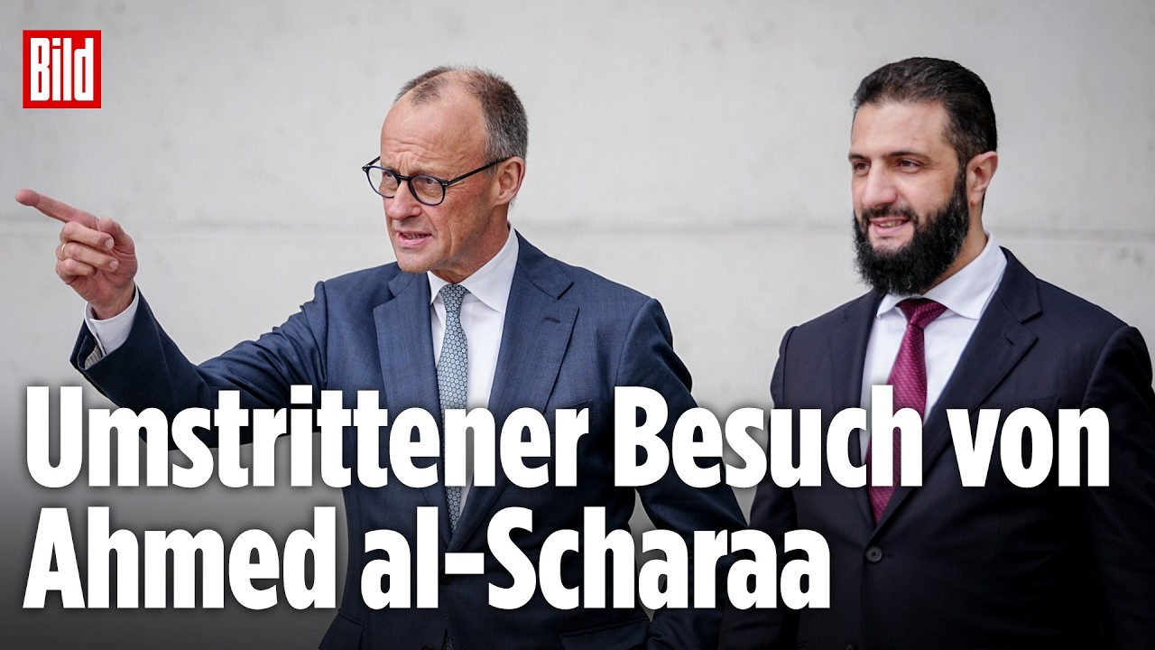 🔴 Kanzler Merz empf&auml;ngt Syrien-Machthaber &ndash;&nbsp;Der umstrittenste Staatsbesuch des Jahres! |&nbsp;BILD LIVE