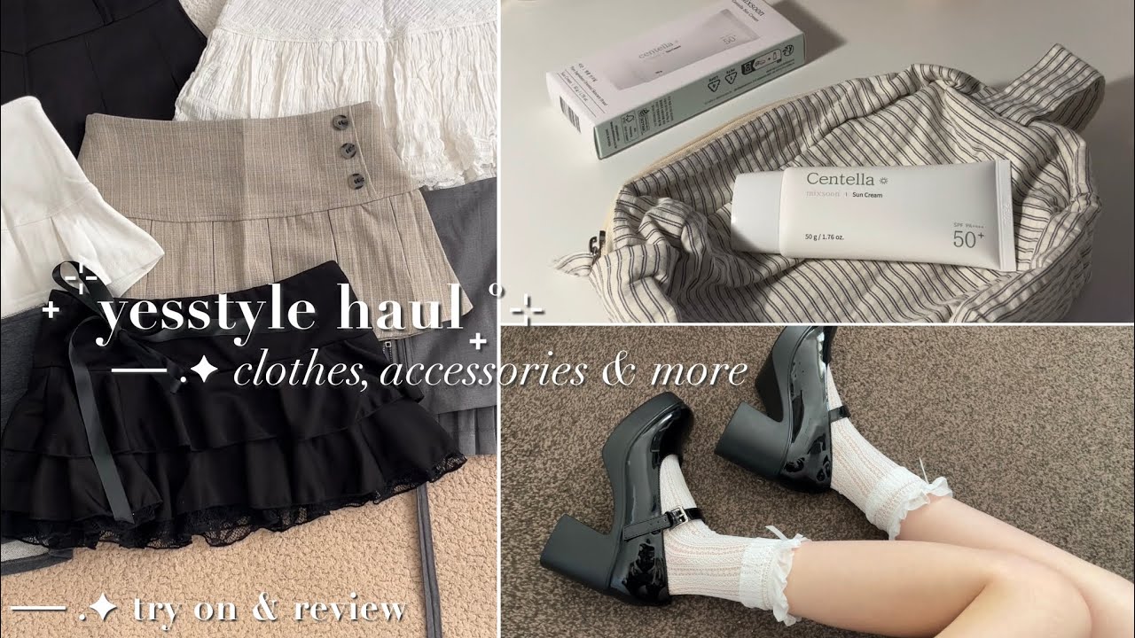 yesstyle haul 💭˚₊ ୨ৎ clothes, beauty & more | try on & review ₊˚ෆ