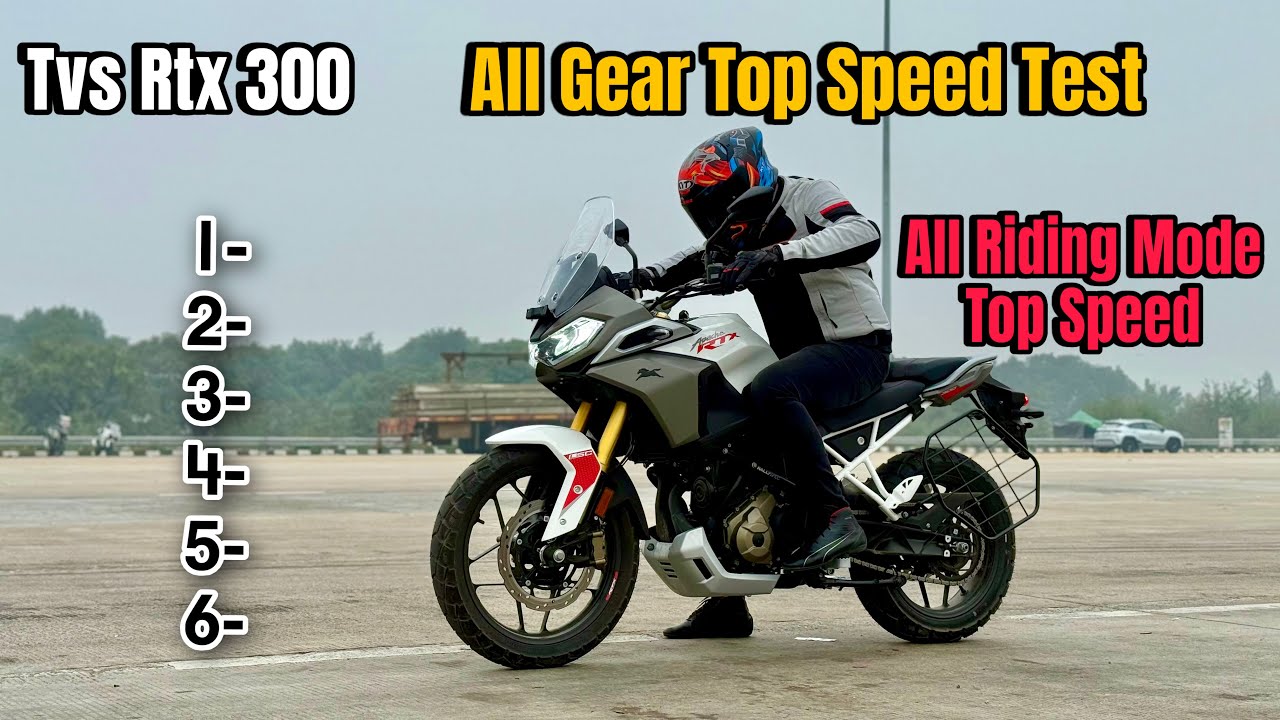 Tvs Apache Rtx 300 Top Speed Test | Tvs Rtx 300 All Gear Top Speed Test | Rtx 300 All Mode Speed Tes