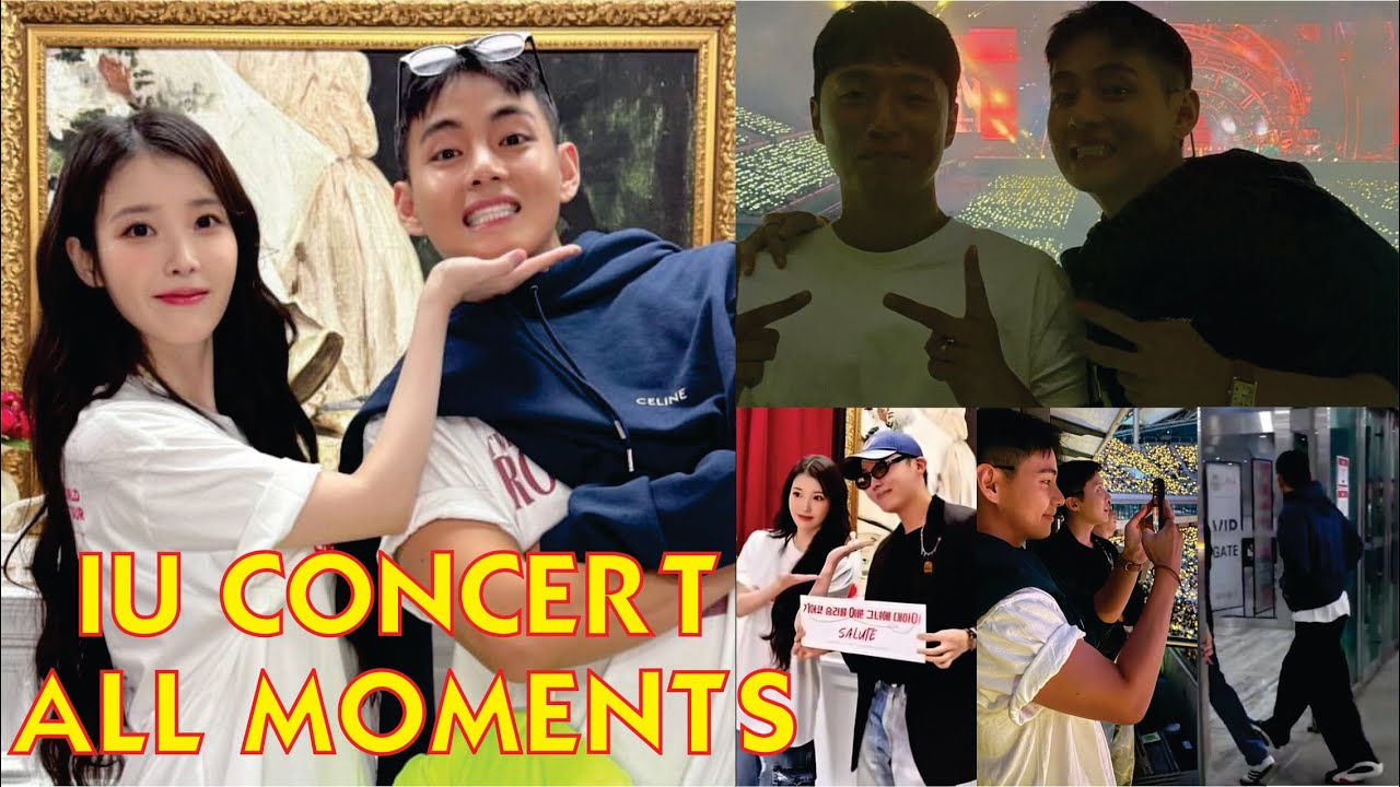 Full Taehyung and Jhope at IU concert all fancam and moments caught, V was spotted at IU concert