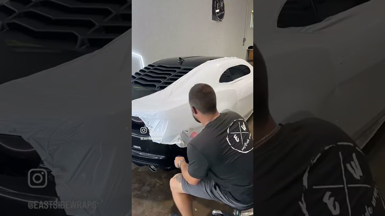 2015 Chevy Camaro wrapped in Gloss White Avery Dennison #carwrap #carwrapping #cars #camaro #chevy