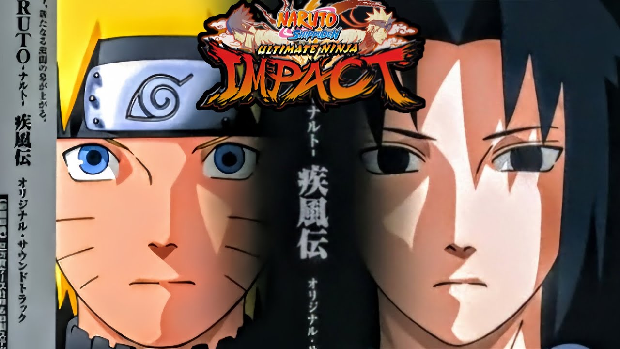Naruto vs Sasuke (Naruto Shippuden ultimate ninja impact remastered mod PSP) story mode gameplay