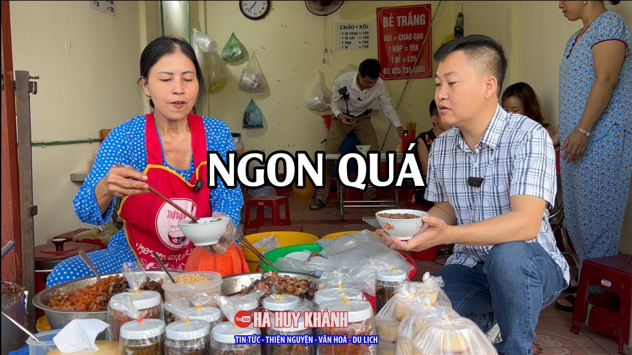 Thưởng thức món cháo ĐỘC LẠ khách đông nườm nượp ở Tp Huế mộng mơ.