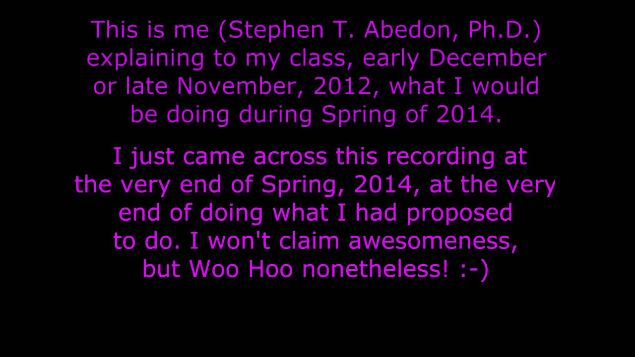Anticipating the Horrors of Spring, 2014