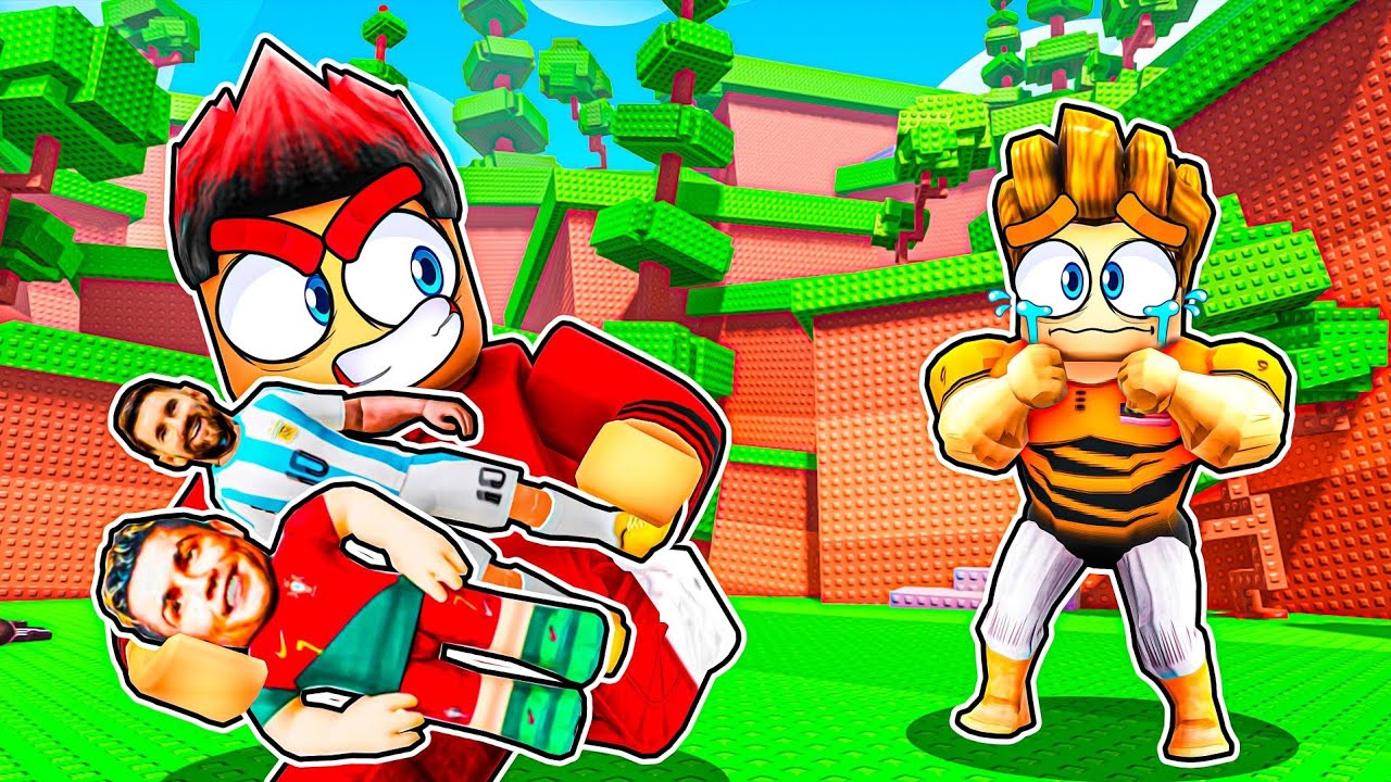 BOCIL NI SAMPAI MENANGIS SEBAB AKU CURI RONALDO DAN MESSI! (Roblox Malaysia)