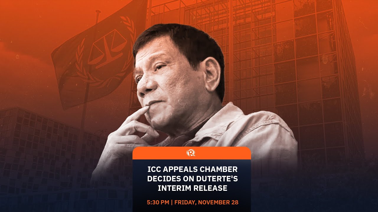 ICC appeals hearing on Duterte's interim release