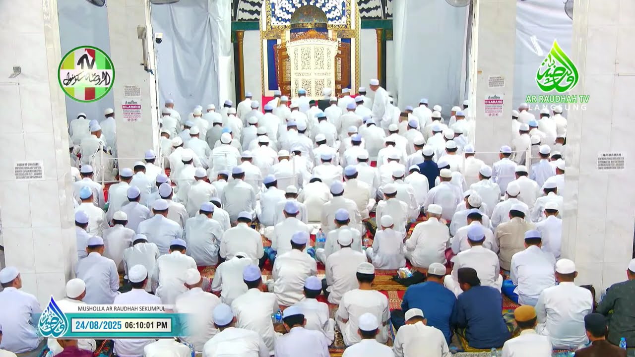 PEMBACAAN MAULID AL-HABSYI DI MUSHOLLA AR-RAUDHAH SEKUMPUL MTP KALSEL, MALAM SENIN TGL 24-08-2025