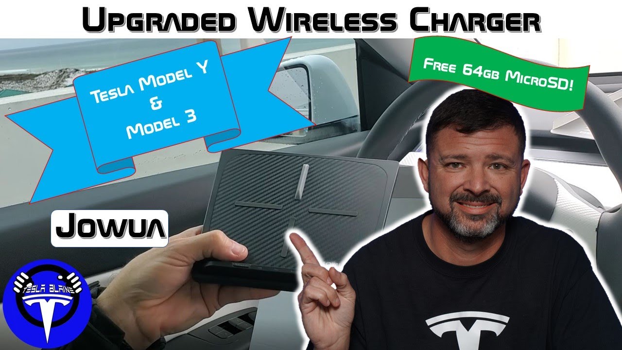 Upgraded Wireless Charger from Jowua for my Tesla Model Y Long Range AWD Dual Motor
