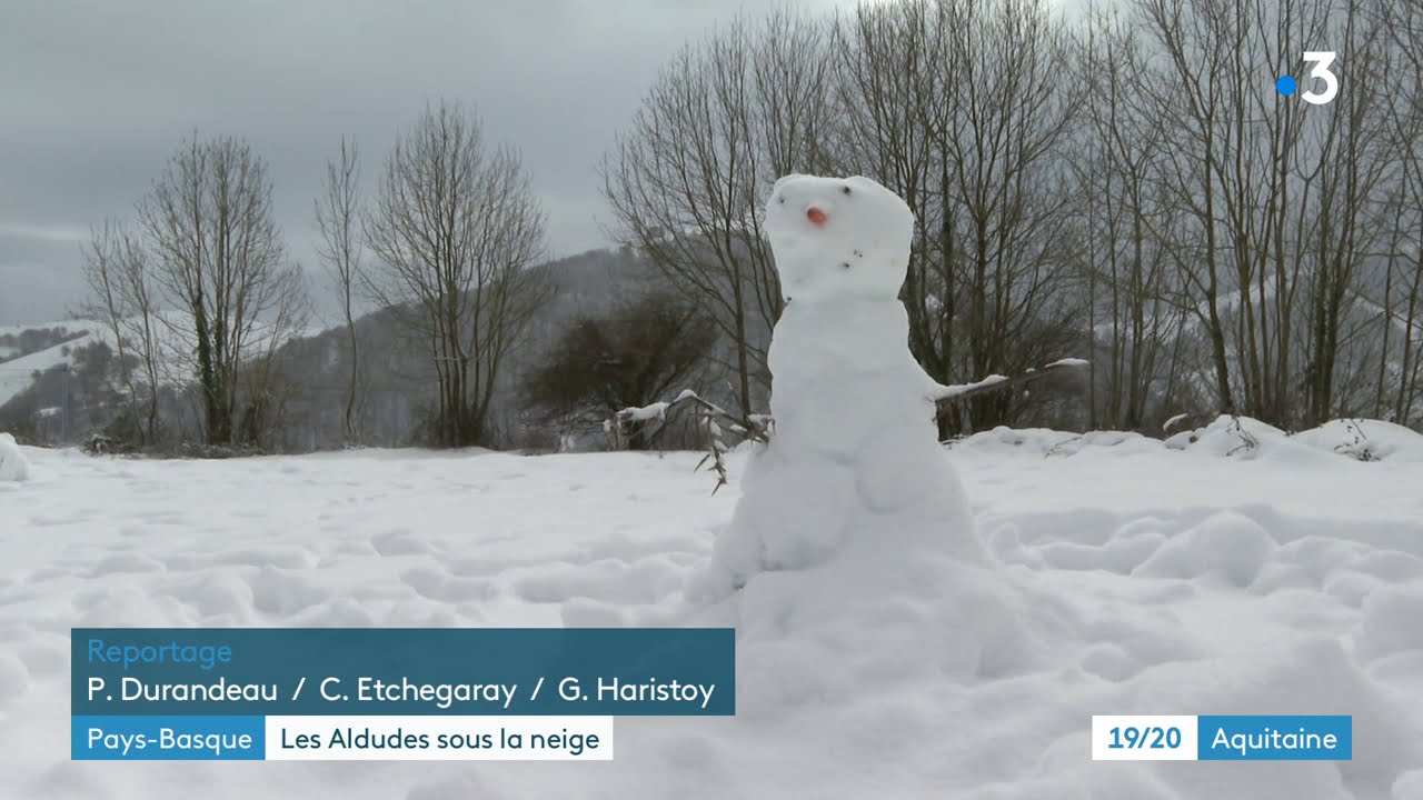 Pays basque : la neige est arriv&eacute;e dans la vall&eacute;e des Aldudes