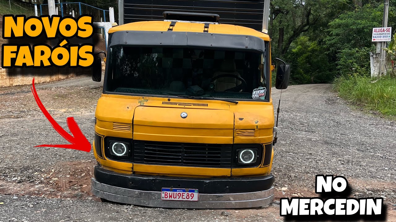 COLOCANDO OS NOVOS FARÓIS NO MERCEDIN