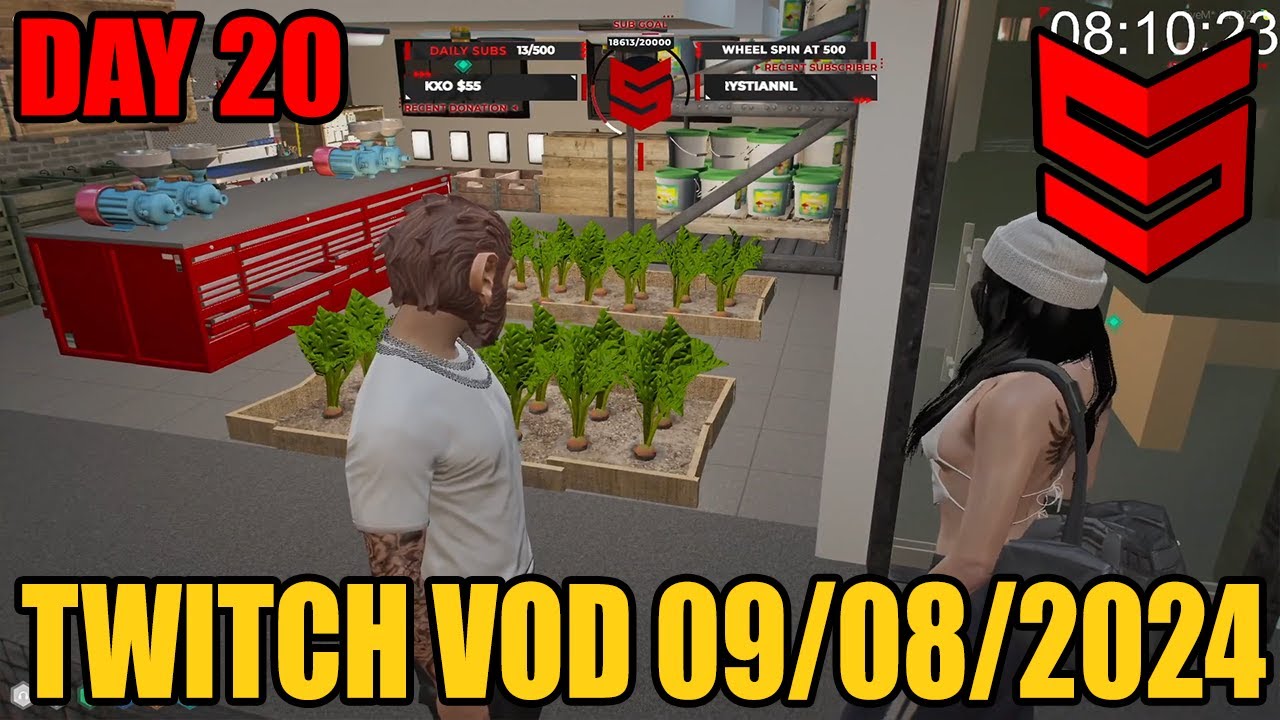 PART 1: 09/08/2024 - SLEEP TIME | DAY 20 - UNCAPPED !SUBATHON | !subgoals | !GS | Hydra 🐍 !hydra