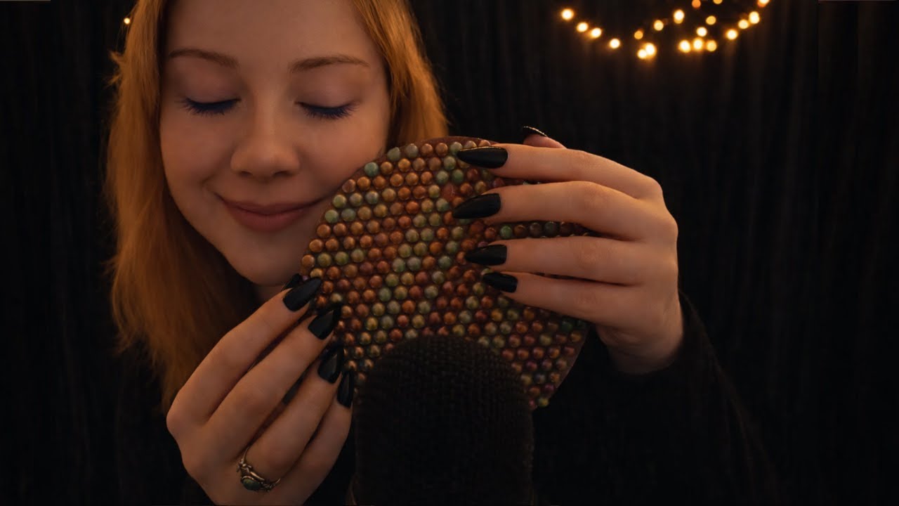 ASMR Slow Tapping and Scratching with Ambient Rain Sounds (Sleep & Relaxation, No Talking)