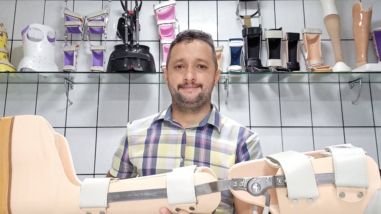 Aparelho ortopédico Tutor Longo com compensação de 8 centímetros no lado direito -  #fisioterapia