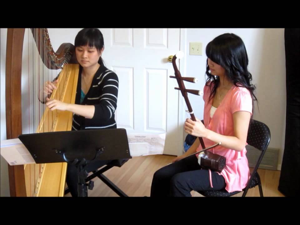 Arrietty's Song--The Secret World of Arrietty (harp and erhu cover)