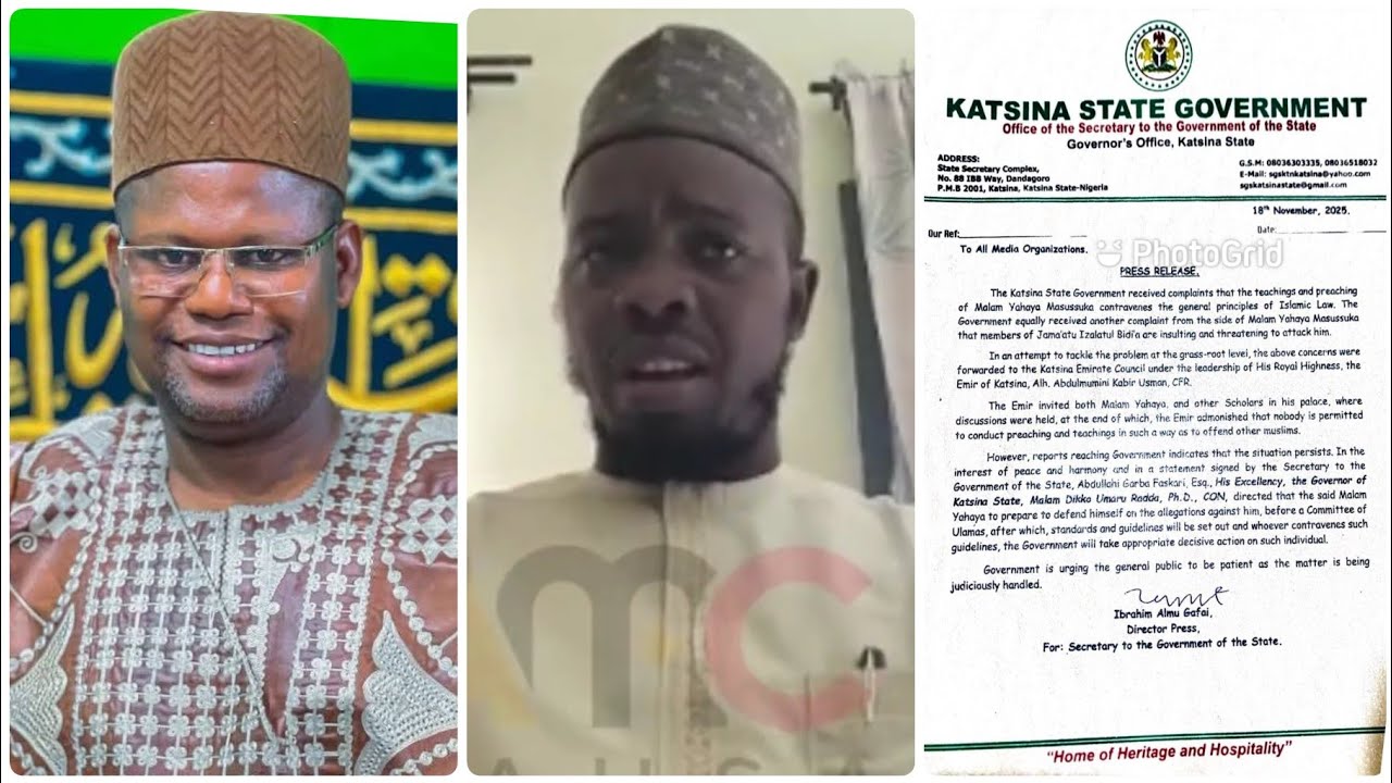 Yanzu_Yanzu: Jagoran Malaman Da Suka Kai Karar Malam Masussuka Ga Gwamnatin Katsina Yayi Karin Haske