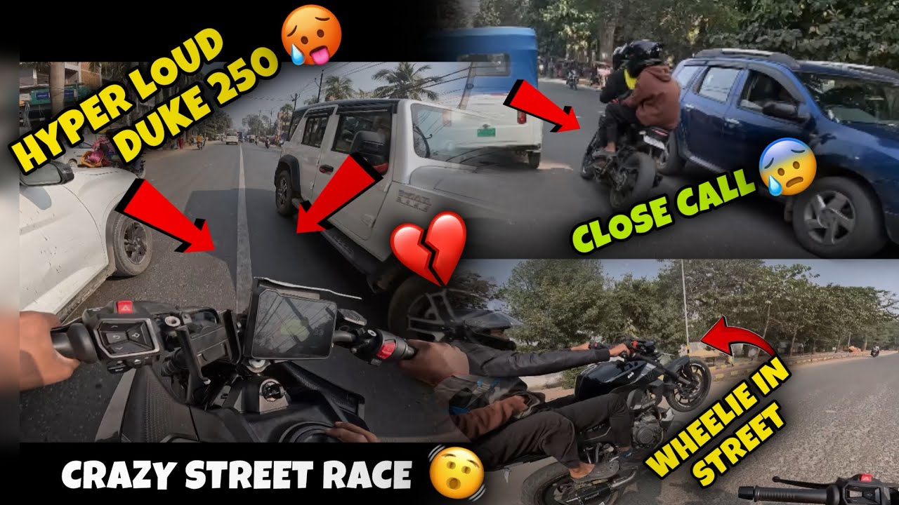 Hyper Loud Duke 250 vs Ns400 🥵|| Crazy Street Race With Bros 🫨|| TRAFFIC HACKER…