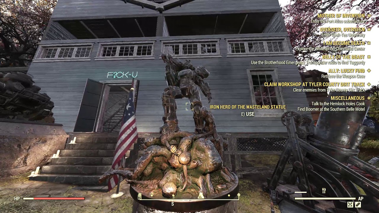 Fallout 76 First Tamed Animal (Mega Sloth)
