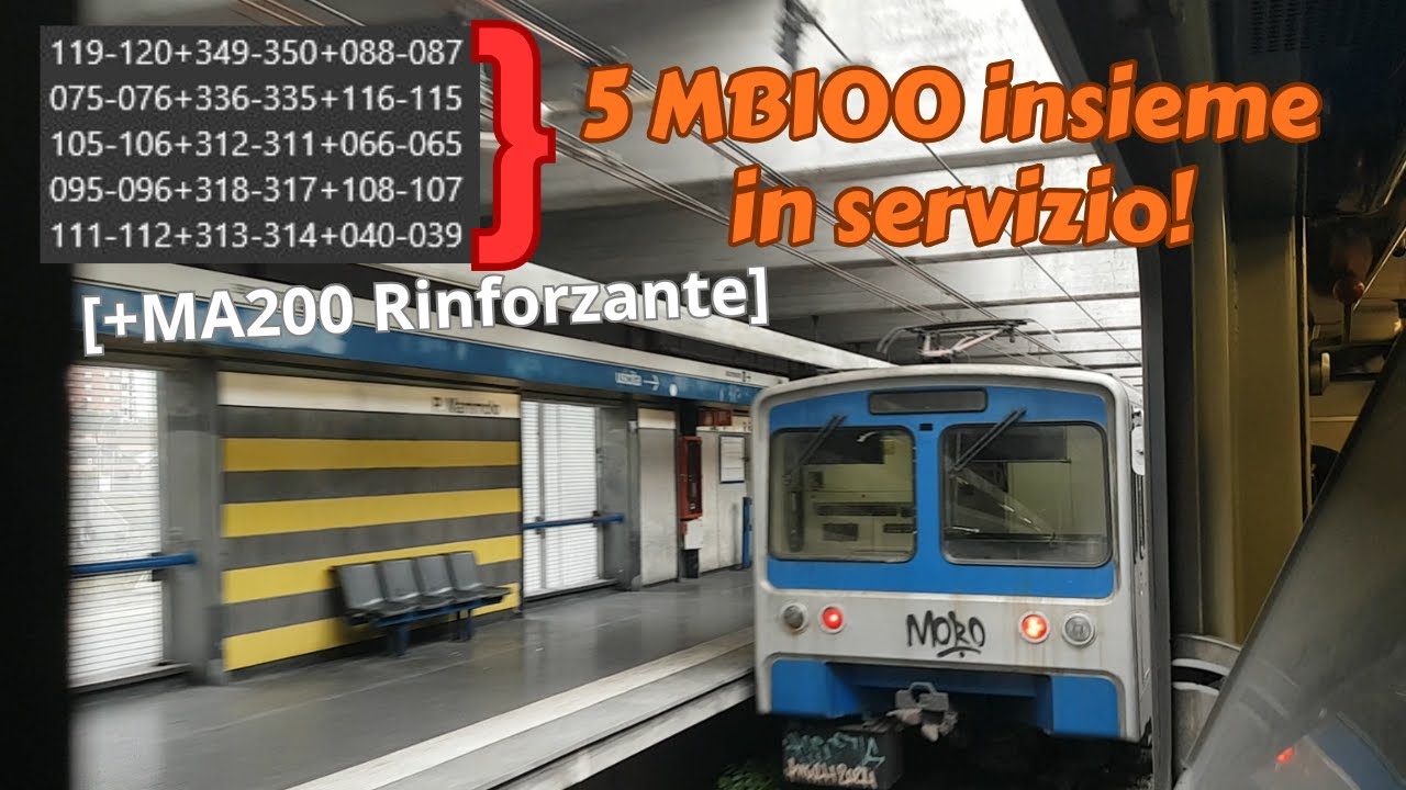 5 MB100 in servizio sulla Metro B + Giretto 