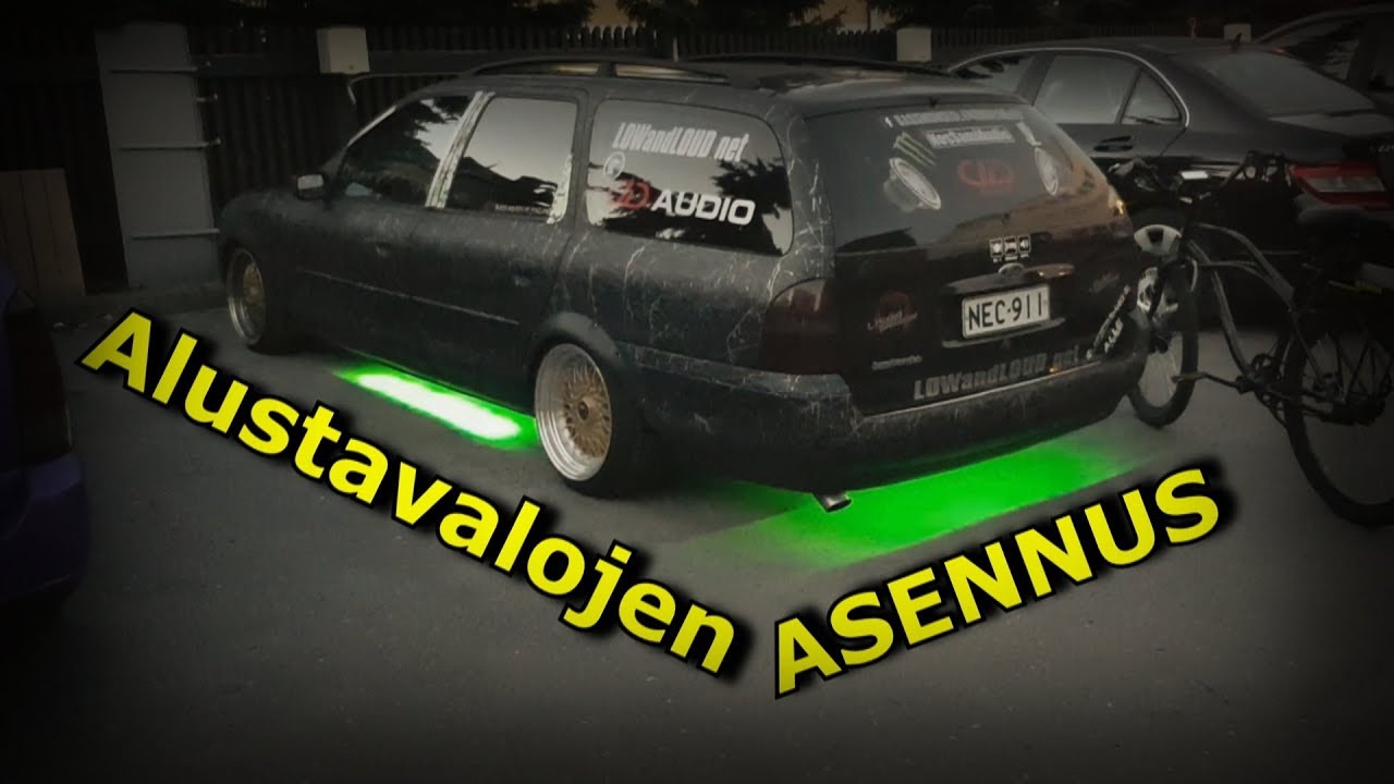 Alustavalojen Asennus