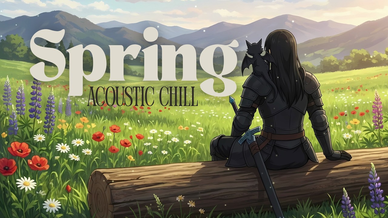 🌸Spring Fantasy Ambient Music - Acoustic Anime Chill for Study/Sleep 🌱[2 HOURS]