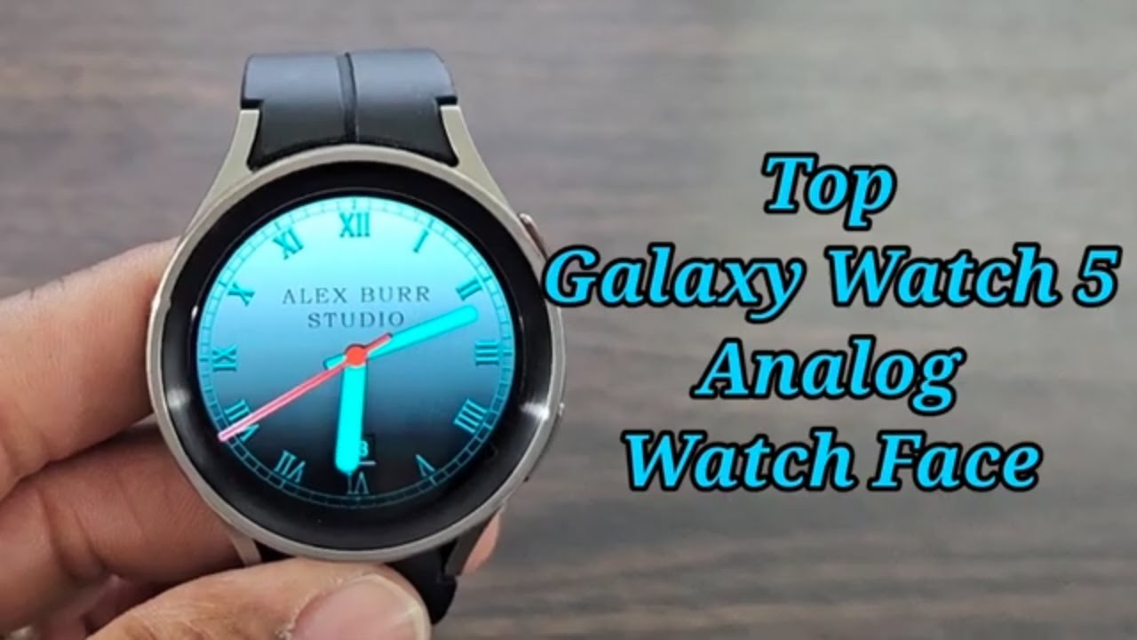 Galaxy Watch 5 Top Analog Watch Face For Wear OS