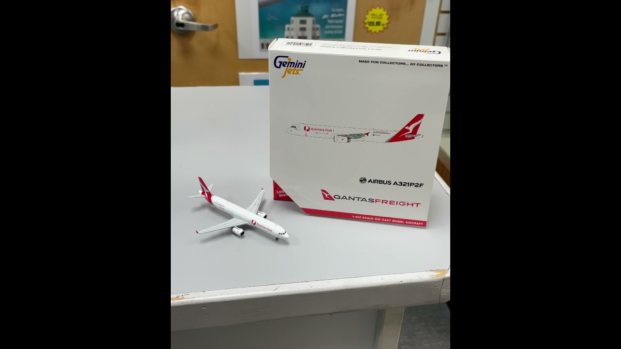 GJ1955 GEMINI QANTAS FREIGHT/AUSTRALIA POST A321P2F 1/400 VH-ULD by GeminiJets.