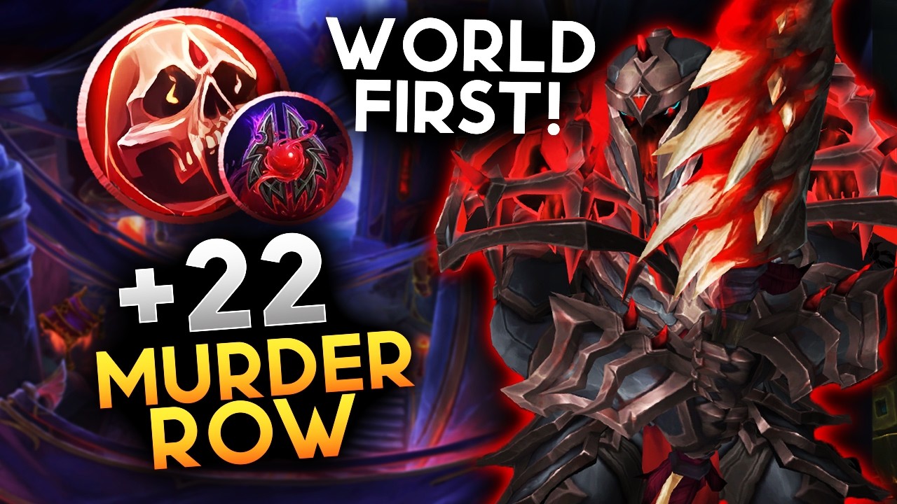 WORLD FIRST Murder Row +22 with new meta comp? | San'layn Blood DK | Midnight Season 2 M+