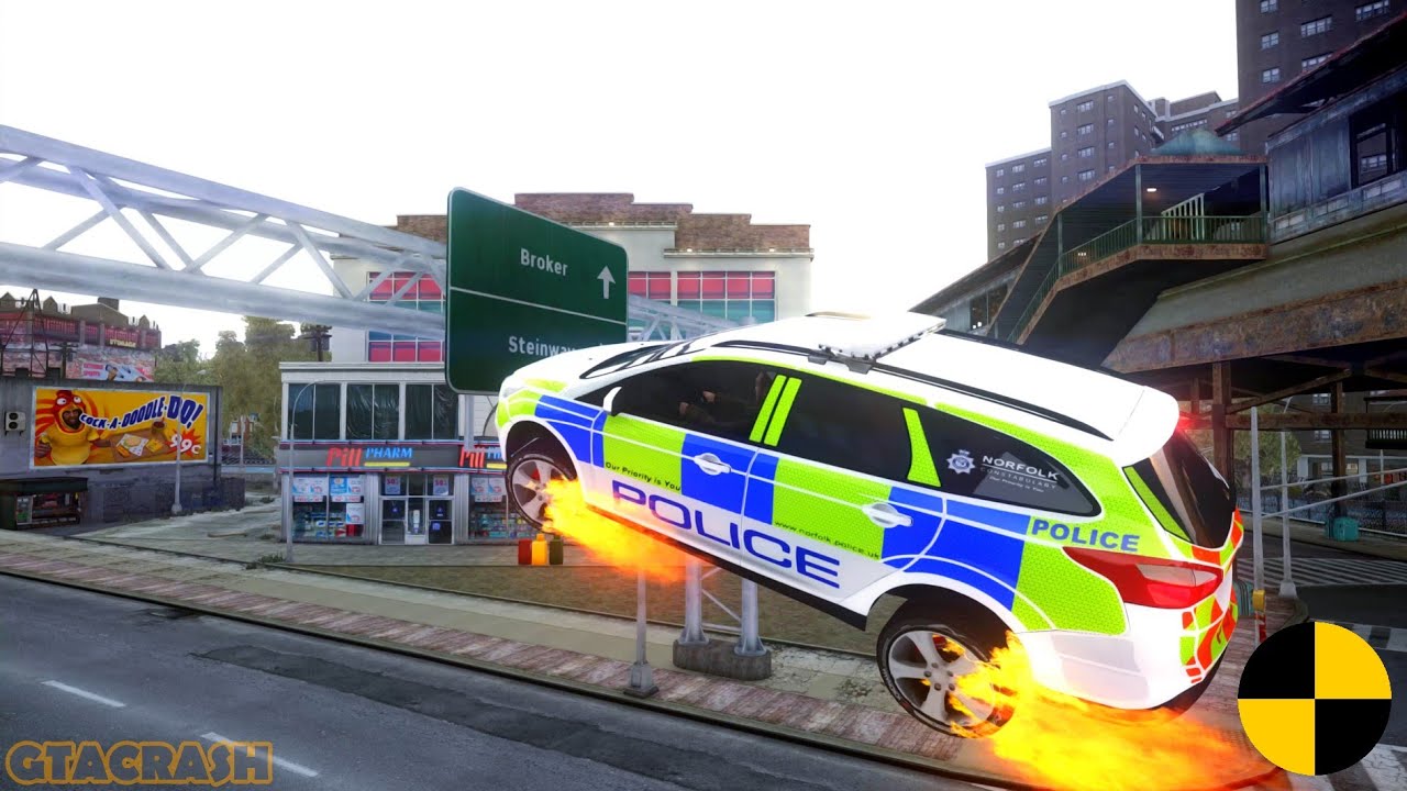 GTA 4 CRASH TESTING REAL CAR 281