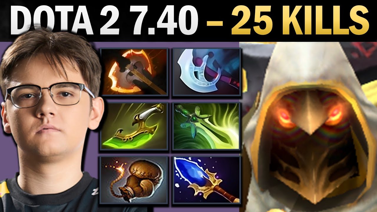 Juggernaut Pro Carry with 25 Kills and Butterfly - Dota Gameplay