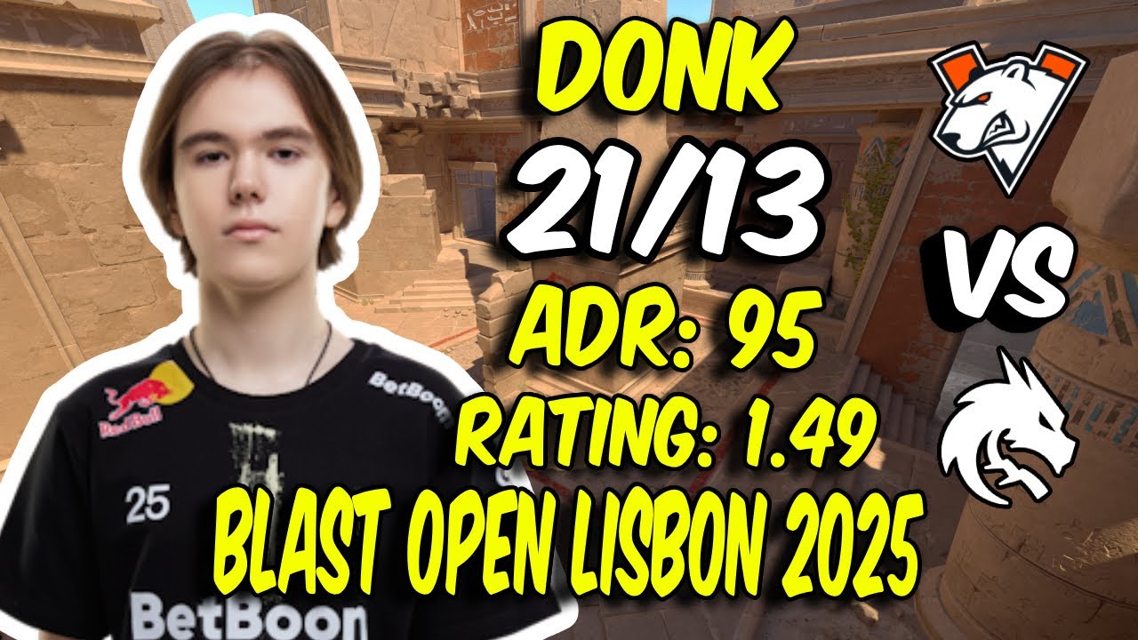 donk 21 Kills vs Virtus.pro! Spirit donk POV (Anubis) at BLAST Open Lisbon 2025