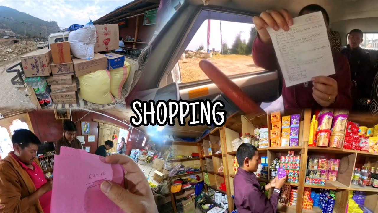 WENT SHOPPING 🛒 AND SPENT OVER NU.70,000/- FOR PREPARATION AND TSHOGZEY PURCHASE  😮 💵