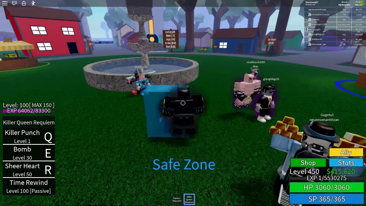 ROBLOX- Nâng Cấp Killer Queen, Killer Queen Requiem khá bá | Jojo Blox | Đô Lê