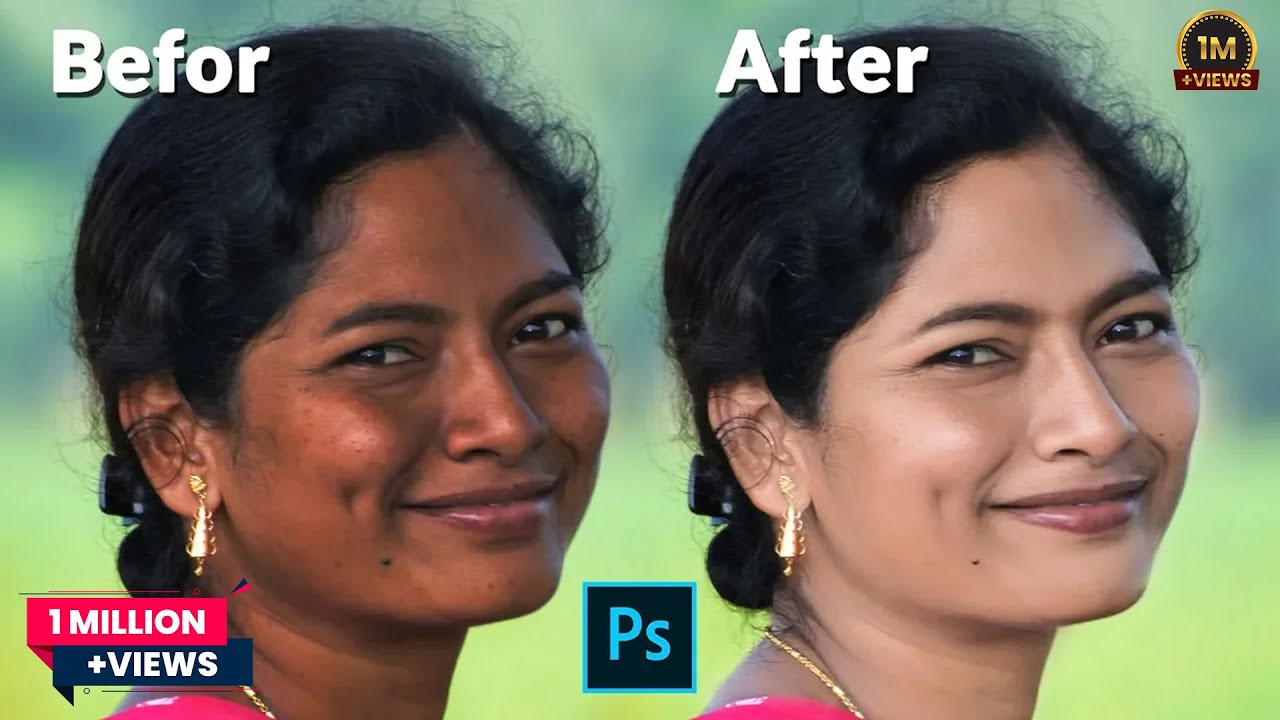 गहरे रंग की त्वचा को हल्के रंग में कैसे बदलें | चरण दर चरण हिंदी में @SOMNATHPHOTOGRAPHY