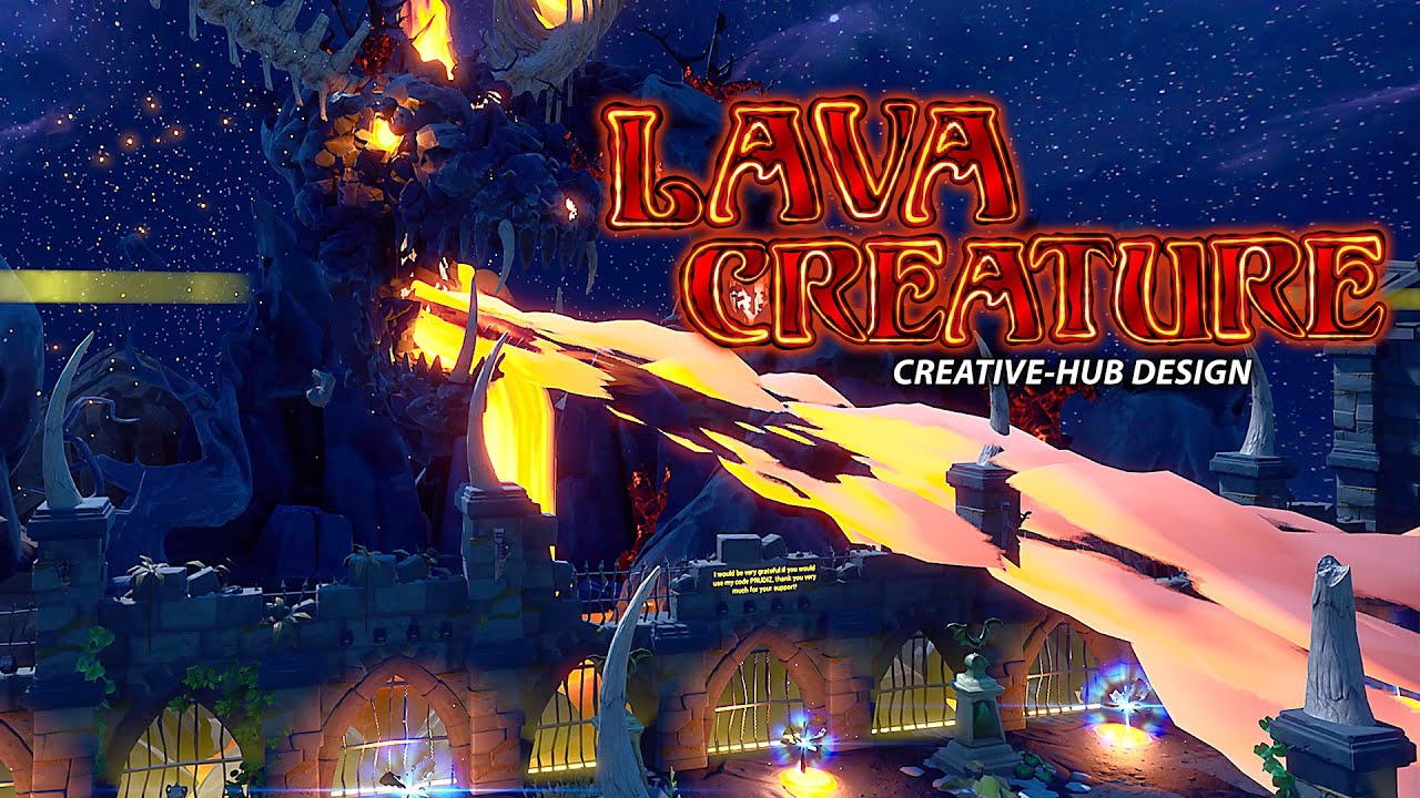 Lava Creature: Creative-HUB Design #Fortnite #Maps #HUB