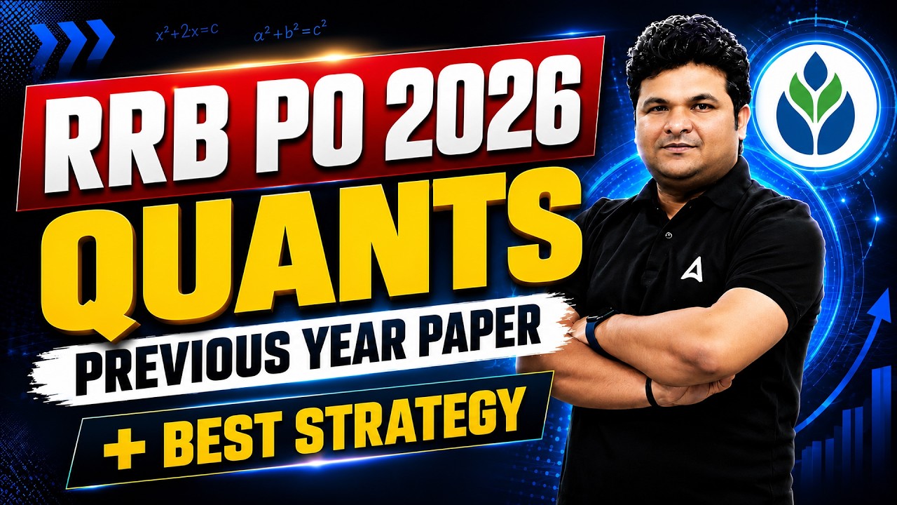 RRB PO 2026 Quants Previous Year Paper Solved | Best Strategy to Score High