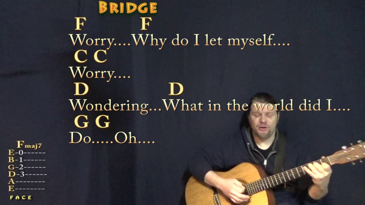 Crazy (Patsy Cline) Guitar Cover Lesson in C with Chords/Lyrics - Country Feel