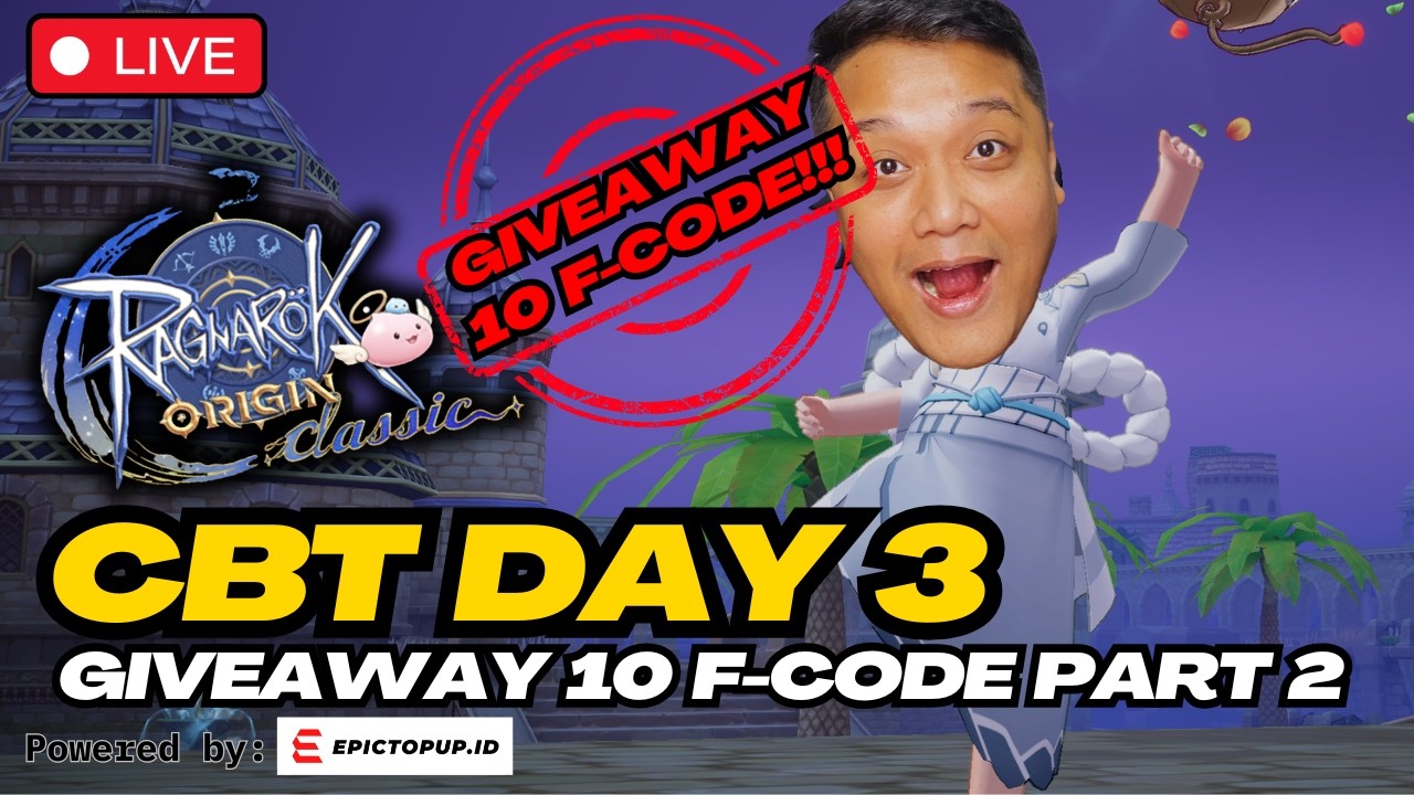 CBT DAY 3‼️GIVEAWAY 10 F-CODE SEHABIS ARENA PVP 5V5 COME COME⁉️ROO CLASSIC #MEDIASHAREON
