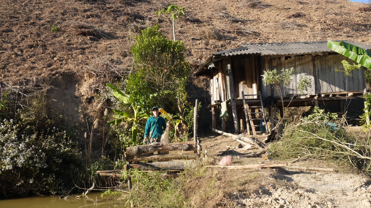 They renovated a small pigsty for the poor couple's house.